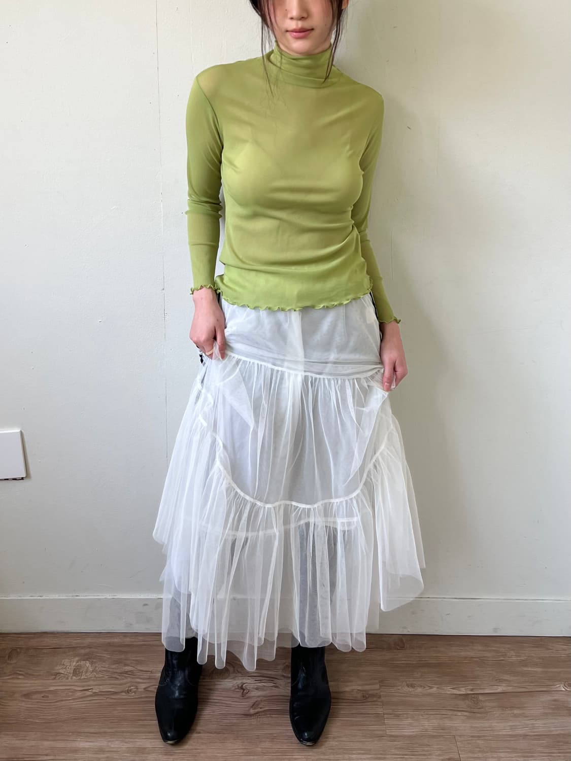 Radarista 트랙 롱 스커트 상품이미지7