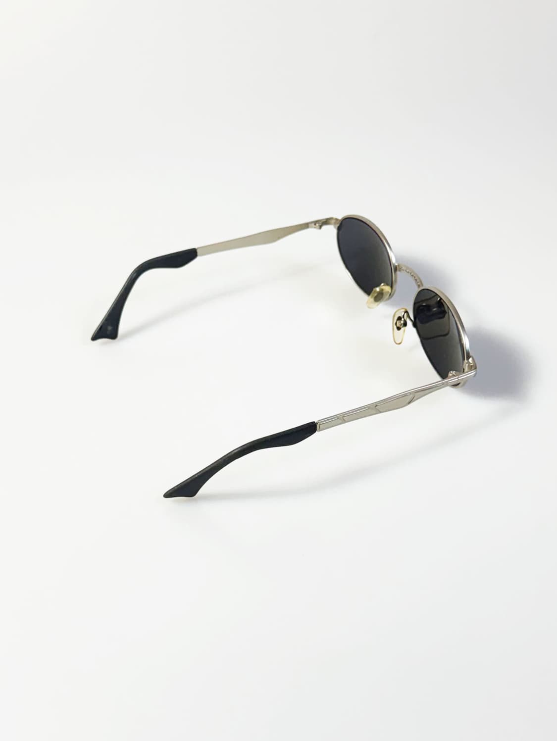 90s 실버 슬림 오벌 메탈 프레임 빈티지 선글라스 상품이미지4