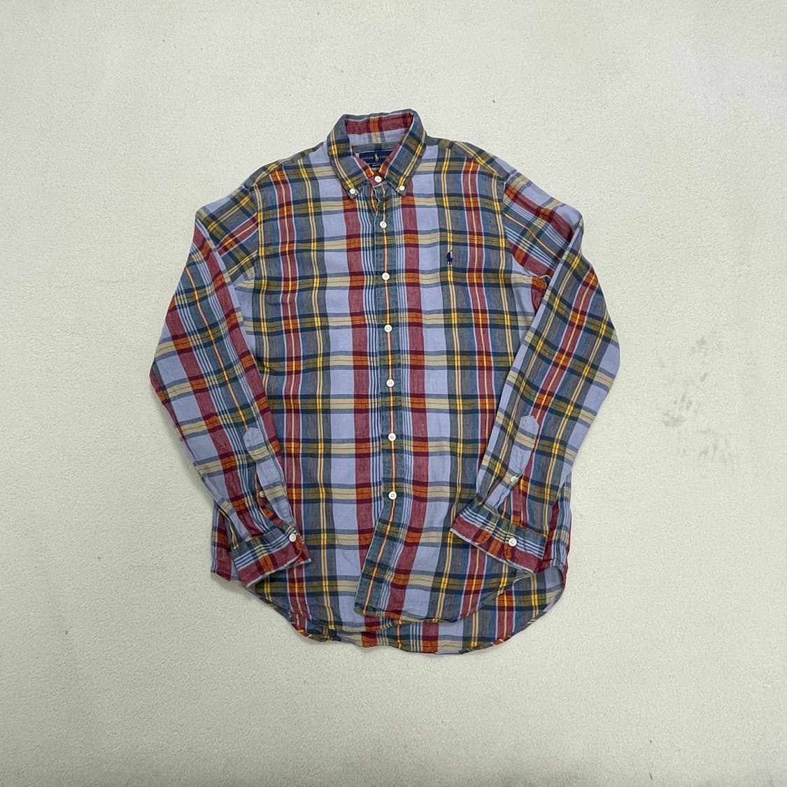 Polo Ralph Lauren sky blue check shirt  상품이미지4
