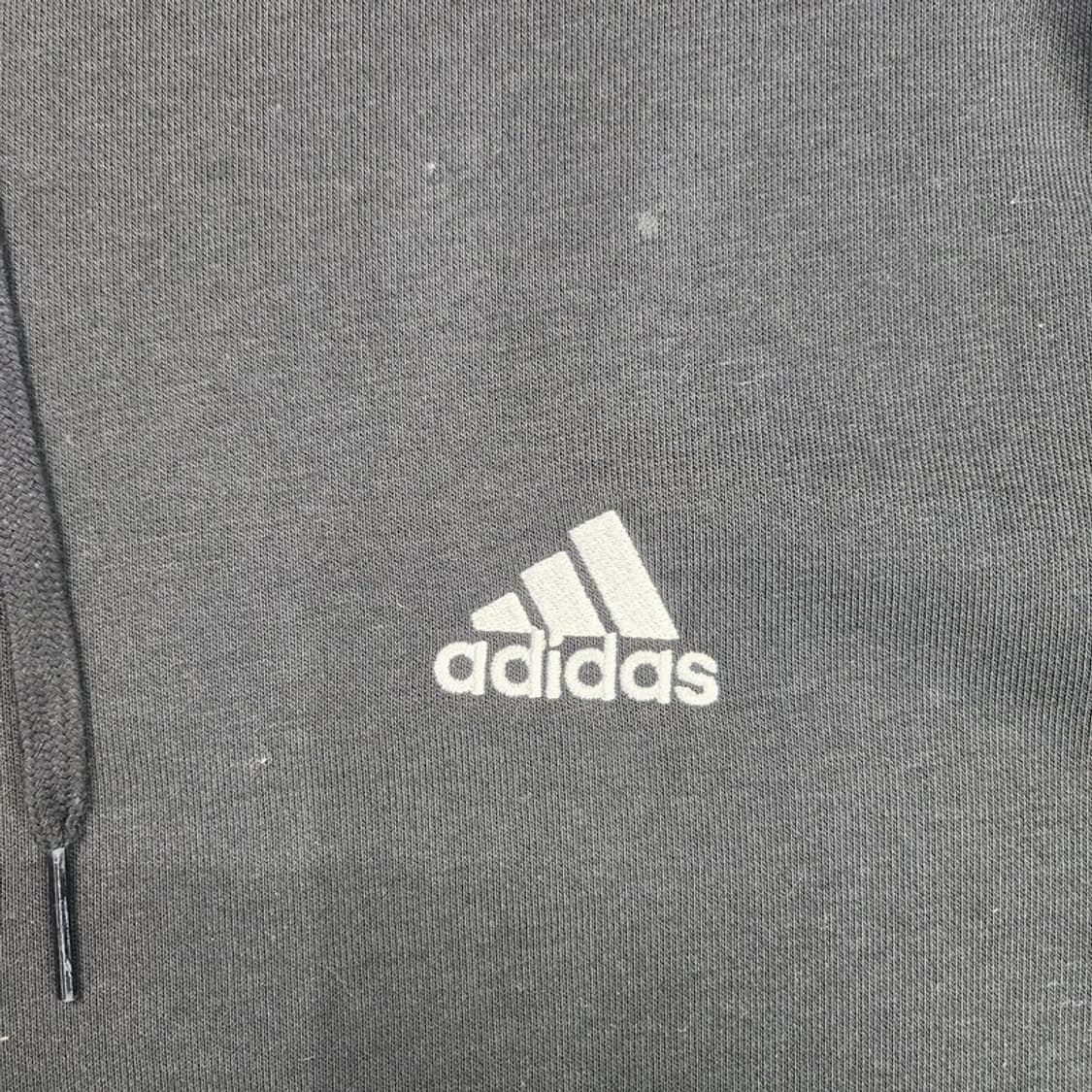 새상품 ADIDAS 에센셜-3 플리스 후드 집업 Men XL 상품이미지4