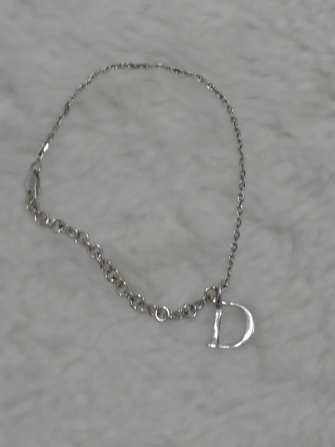 디올 D 로고 팔찌 실버 상품이미지6