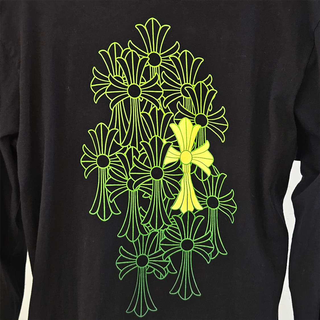 [L] 크롬하츠 롱슬리브 티셔츠 블랙 B1210N108 상품이미지4