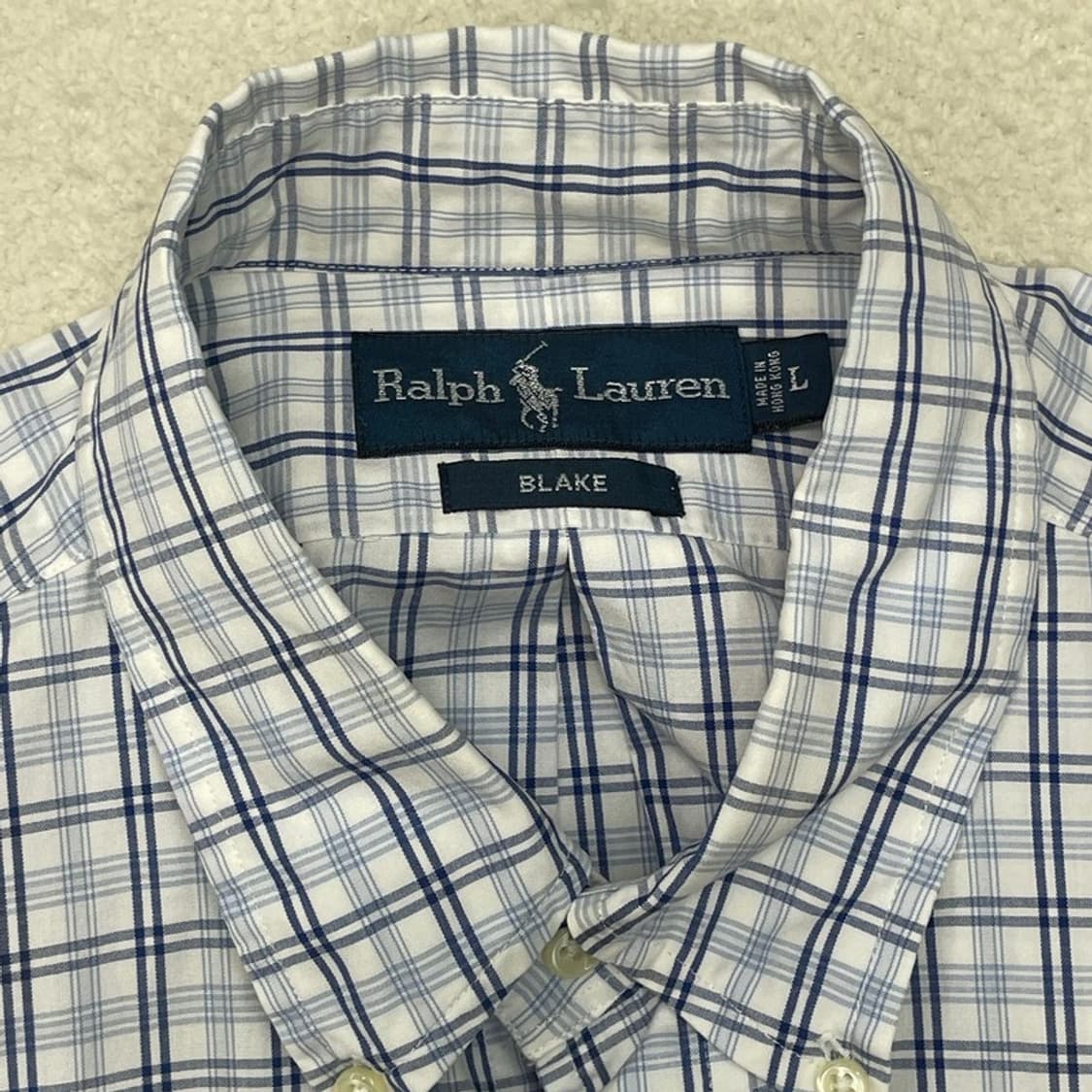 POLO BY RALPH LAUREN 블루 체크 셔츠 L 상품이미지3