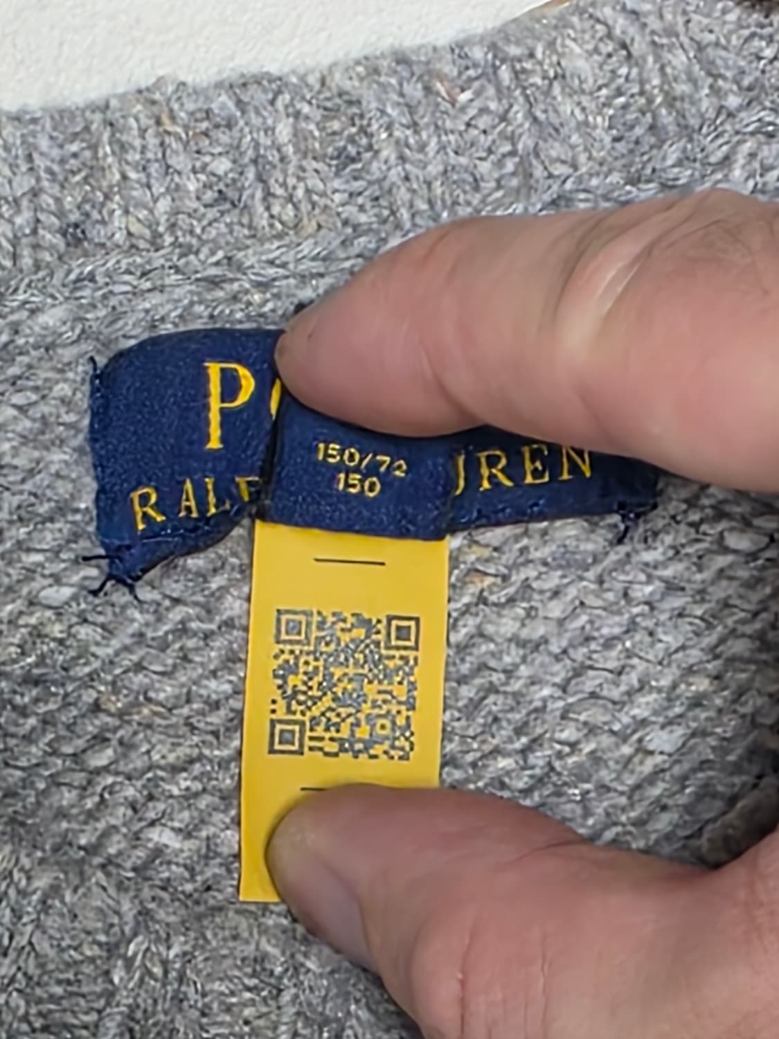 폴로 랄프로렌 니트 폴로로고 회색니트.새제품급 여성 44 아동 10-12 상품이미지4