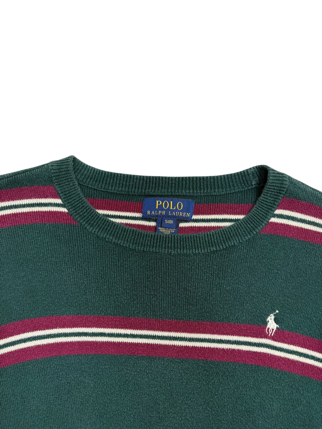 폴로 랄프로렌 스트라이프 니트 그린 상품이미지4