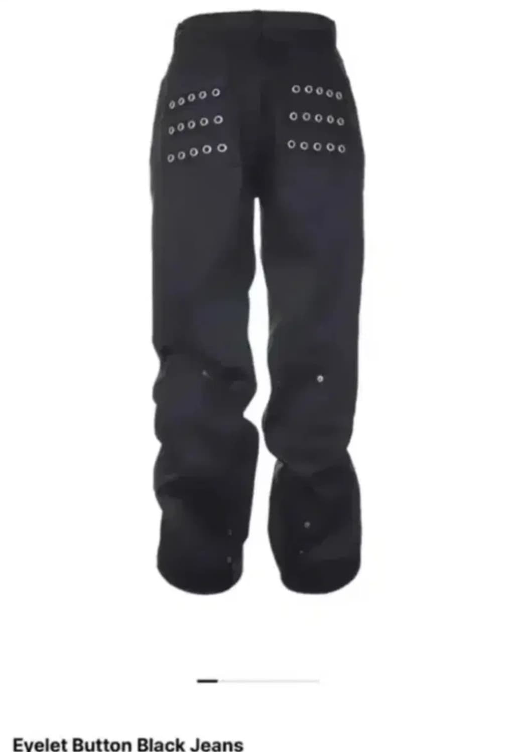 비엑세스 바지 아일릿 버튼 데님팬츠 0사이즈 상품이미지1