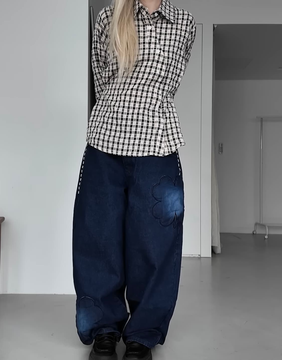 (니들님 착용) 엑스톤즈우먼 워싱 데님 상품이미지1