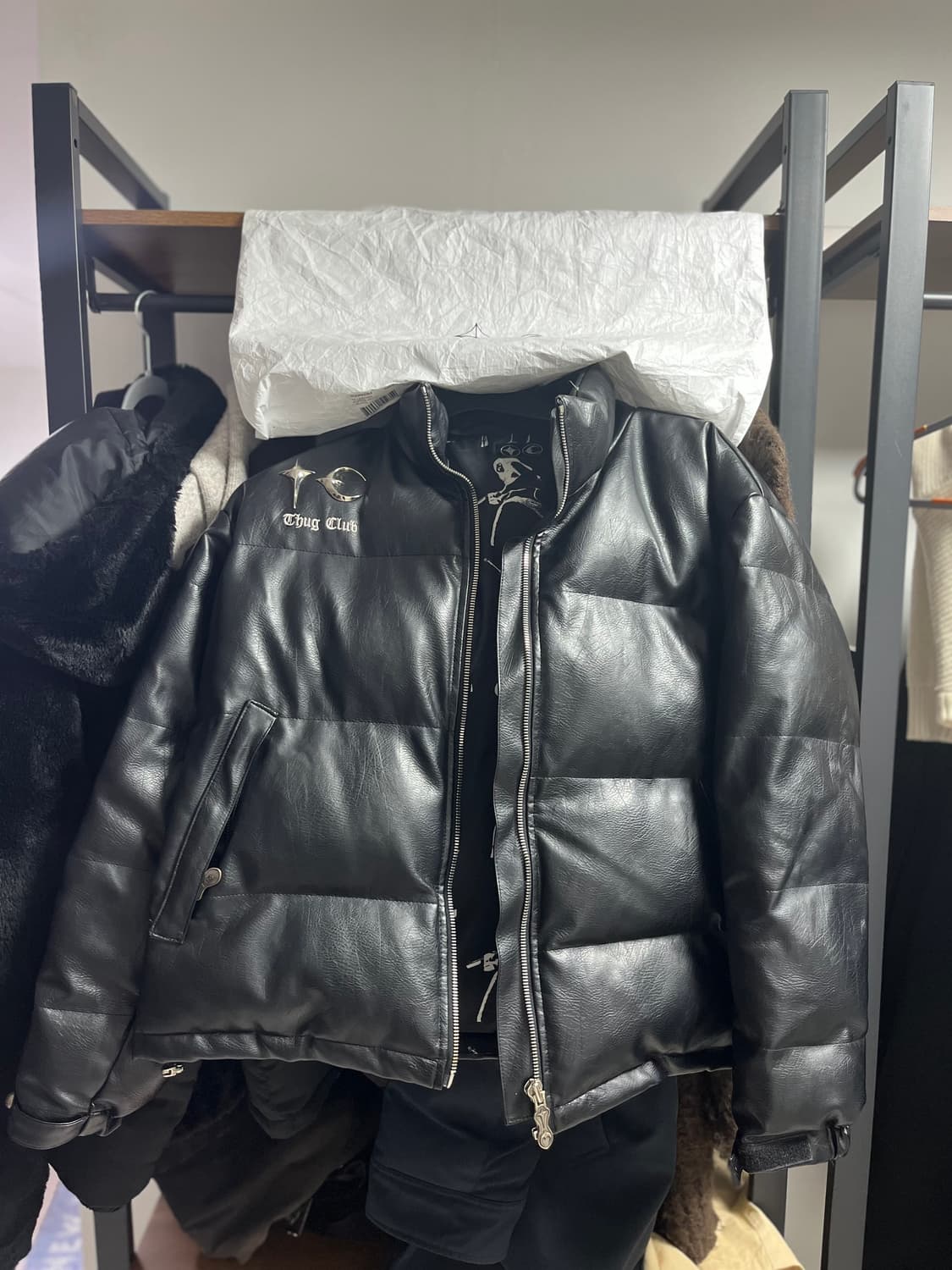 떠그 클럽 레더 자켓 2사이즈 상품이미지2