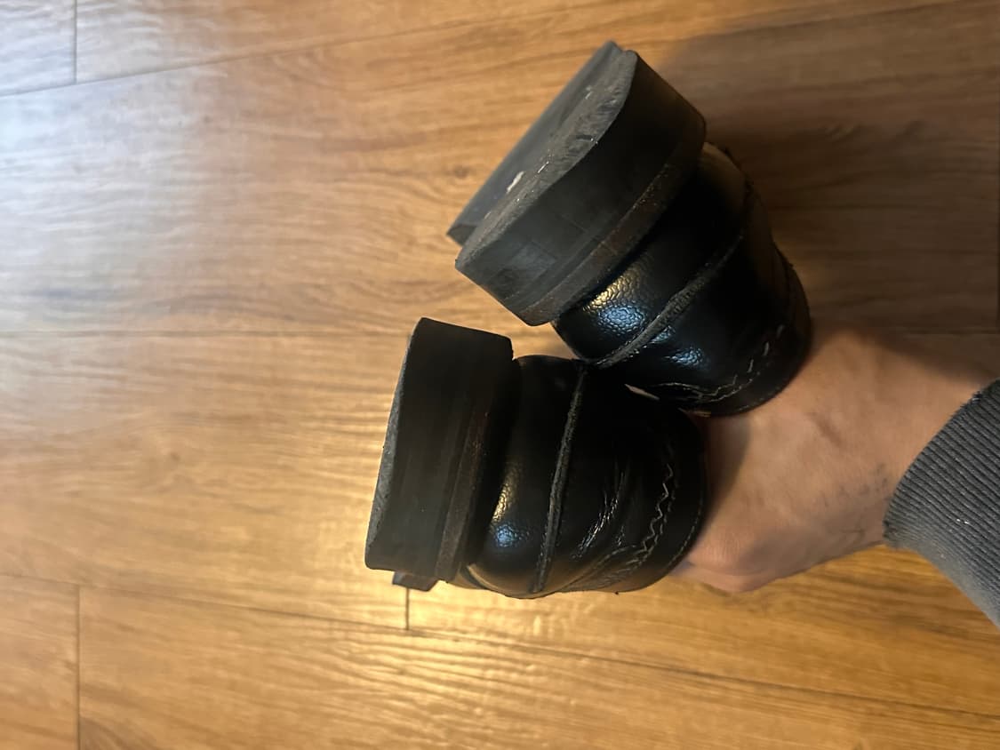 아워레가시 스틸토 블랙 레더 태슬 로퍼 42 상품이미지3