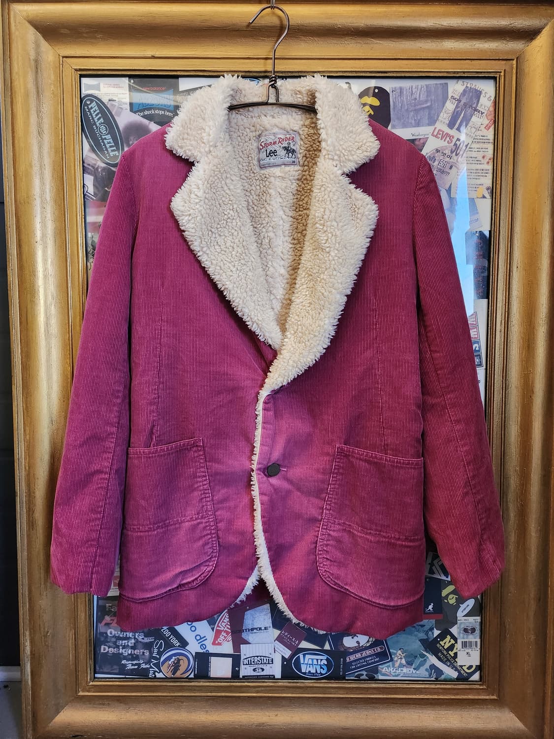 Lee STORM RIDER 버건디 시어링자켓 상품이미지1