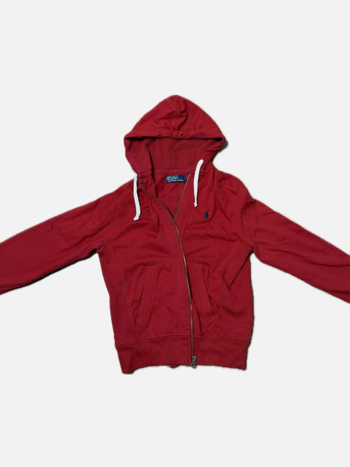 폴로 빈티지 후드집업 레드 상품이미지1