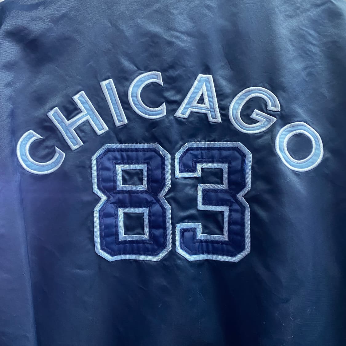 MLB 시카고 컵스 백로고 네이비 패치워커 바시티 자켓 B3904 상품이미지6