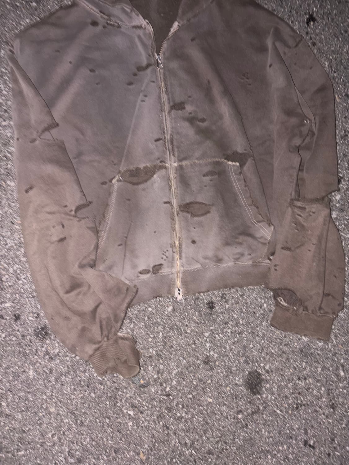 디디에르웨어 디스트레스드 후드집업 상품이미지4