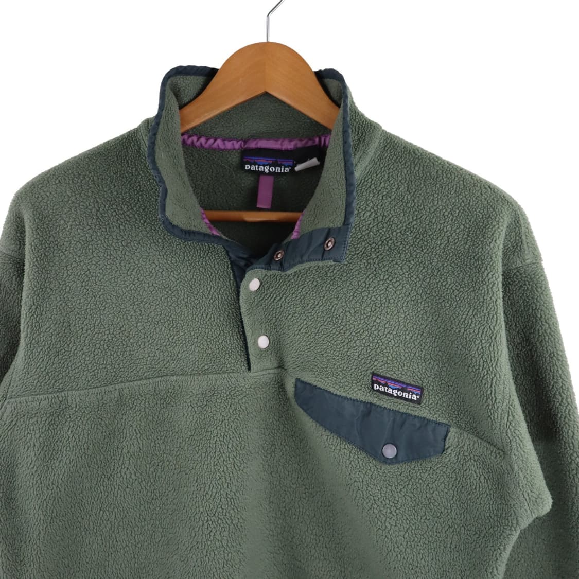 90s 파타고니아 신칠라 스냅-T 올리브/그린 자메이카 상품이미지2