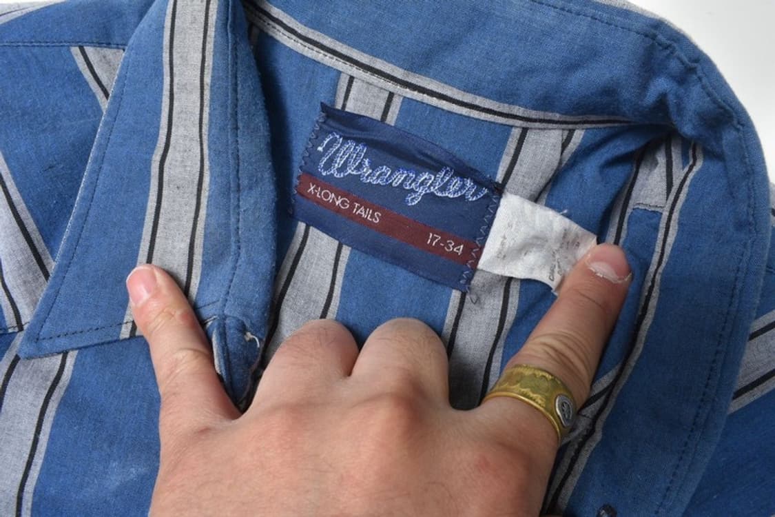 90S 랭글러 웨스턴 체크 셔츠 XL  N1163 상품이미지5