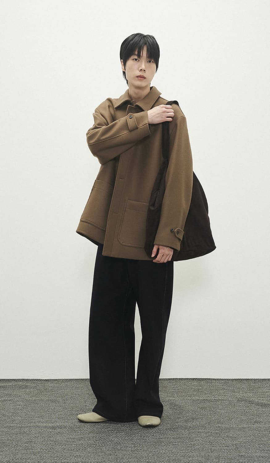 포커페이스 / 하프코트 브라운 / 50사이즈 상품이미지2