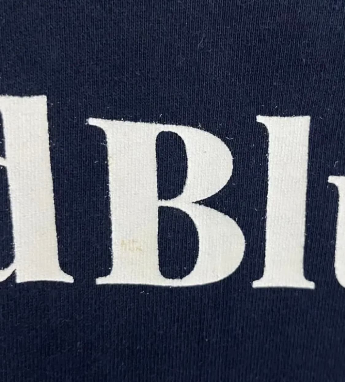 판완) 배드블루 로고 크롭 집업 네이비 / 빈티지 상품이미지6