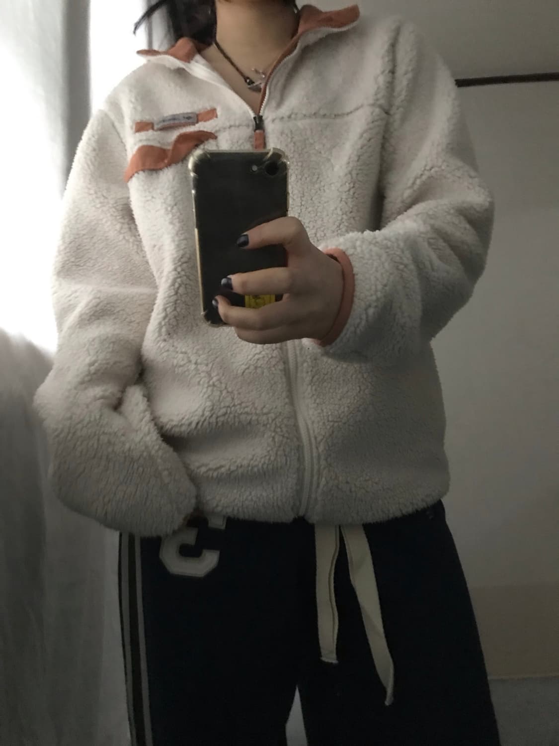 콜롬비아 아이보리 후리스 상품이미지1