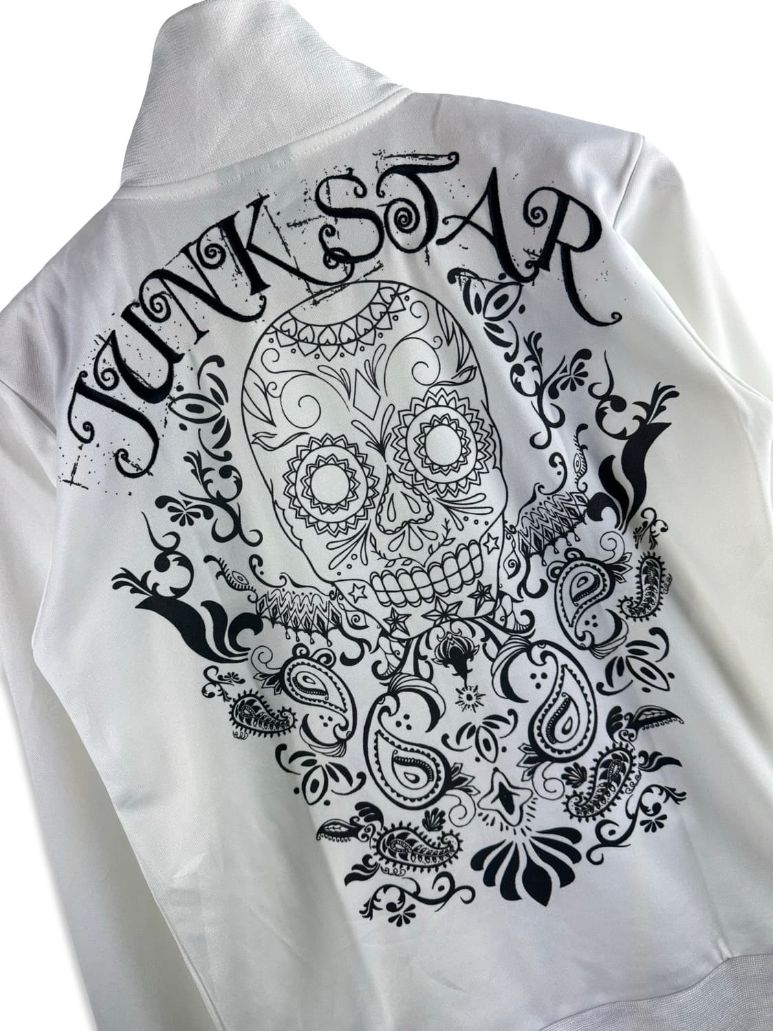 JPN 스컬 페이즐리 화이트 트랙탑져지2381 상품이미지5