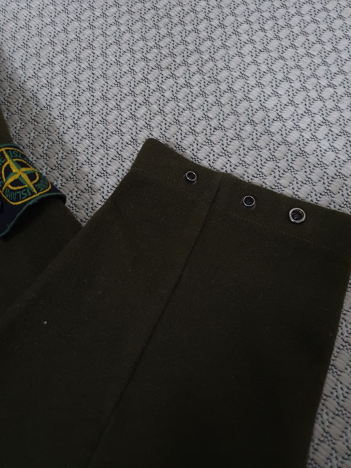 99AW 스톤 아일랜드 그린 엣지 울 블렌드 롤넥 니트  상품이미지6