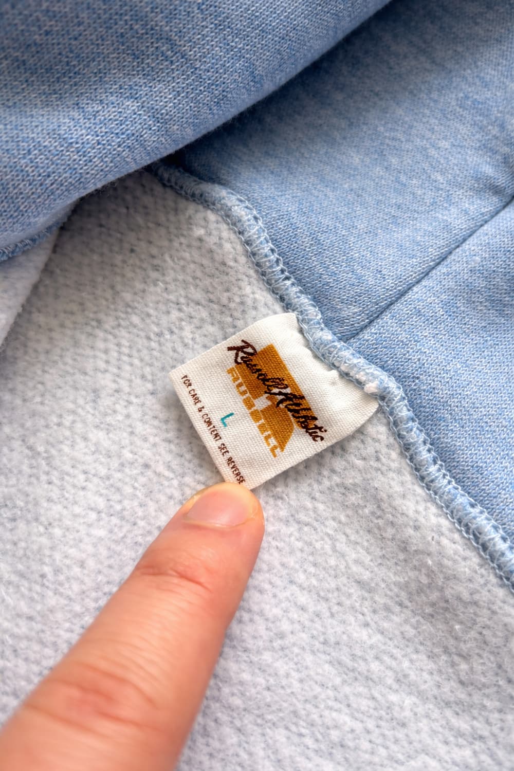 70s Russell Athletic 1/4 Zip 후디 L 상품이미지7