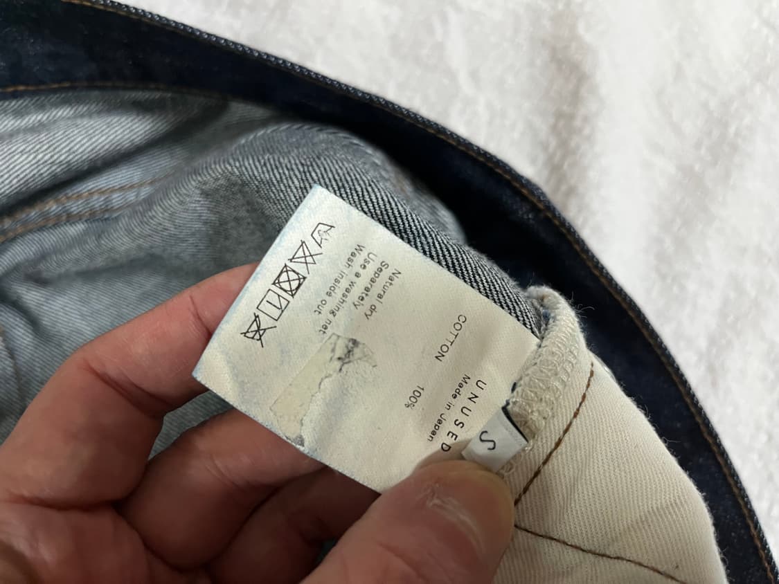 (3)언유즈드 UNUSED 원워시 데님 팬츠 상품이미지9