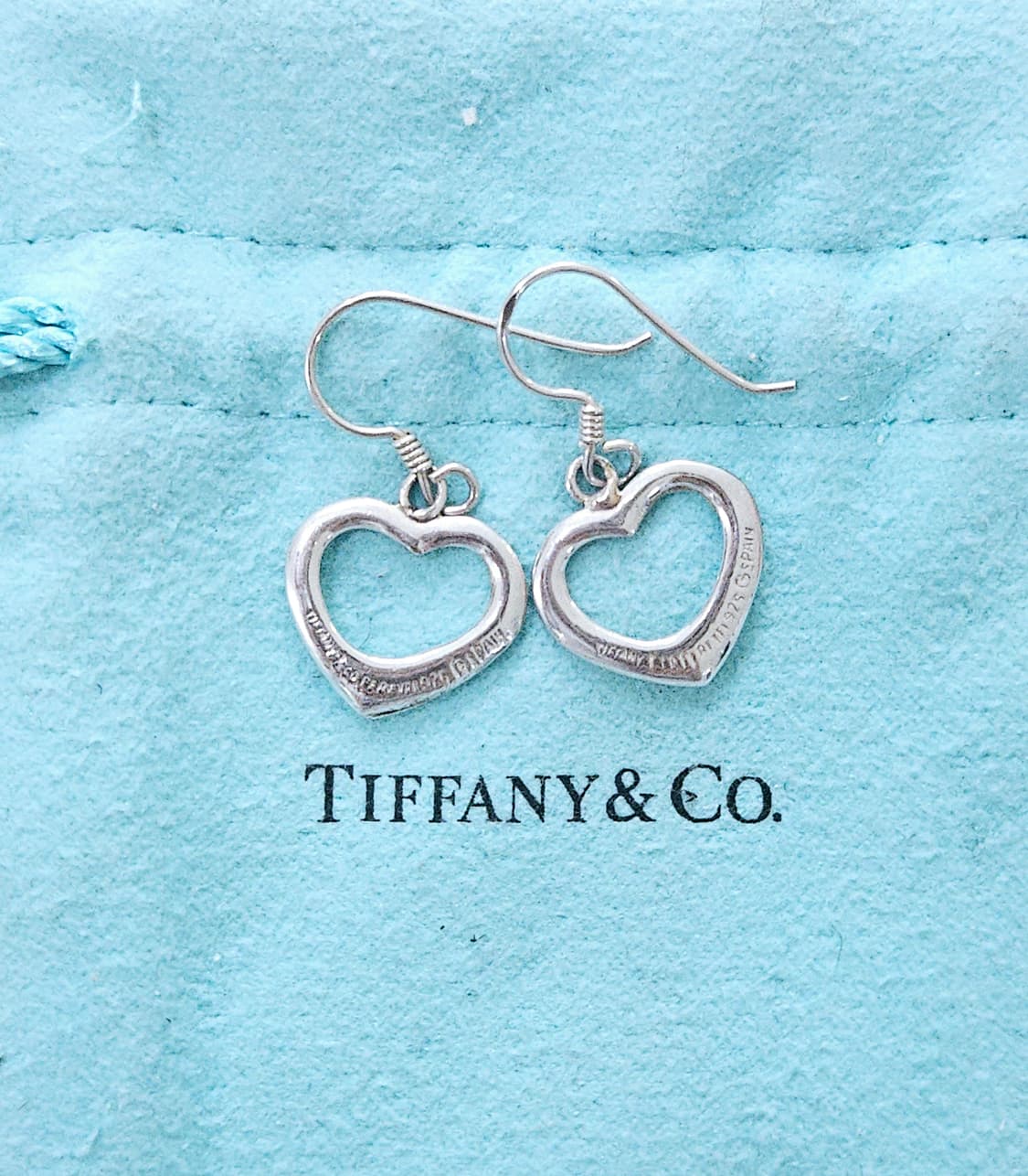 티파니앤코 엘사퍼레티 오픈하트 빈티지 드롭 실버 귀걸이[정품] 상품이미지1