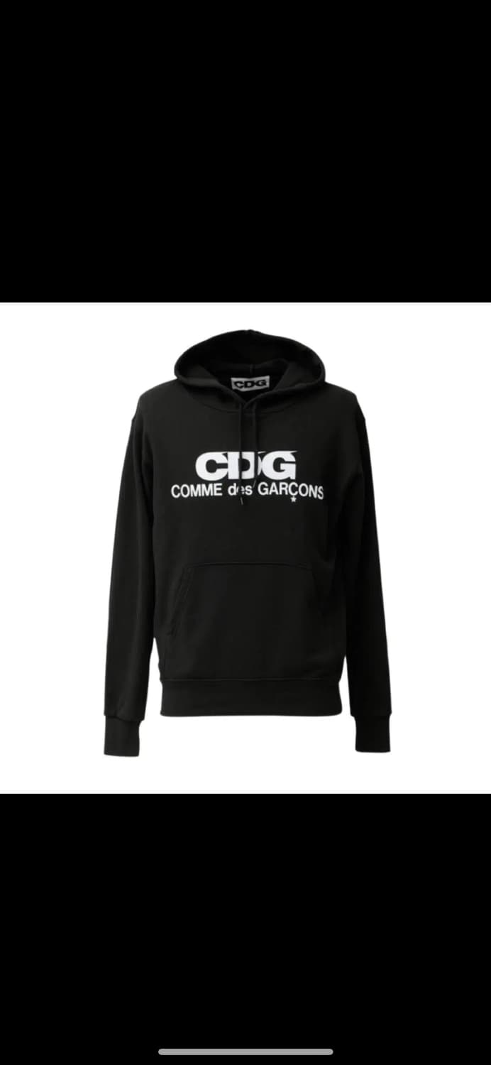 CDG 후드 스웨트셔츠 블랙 M 상품이미지1