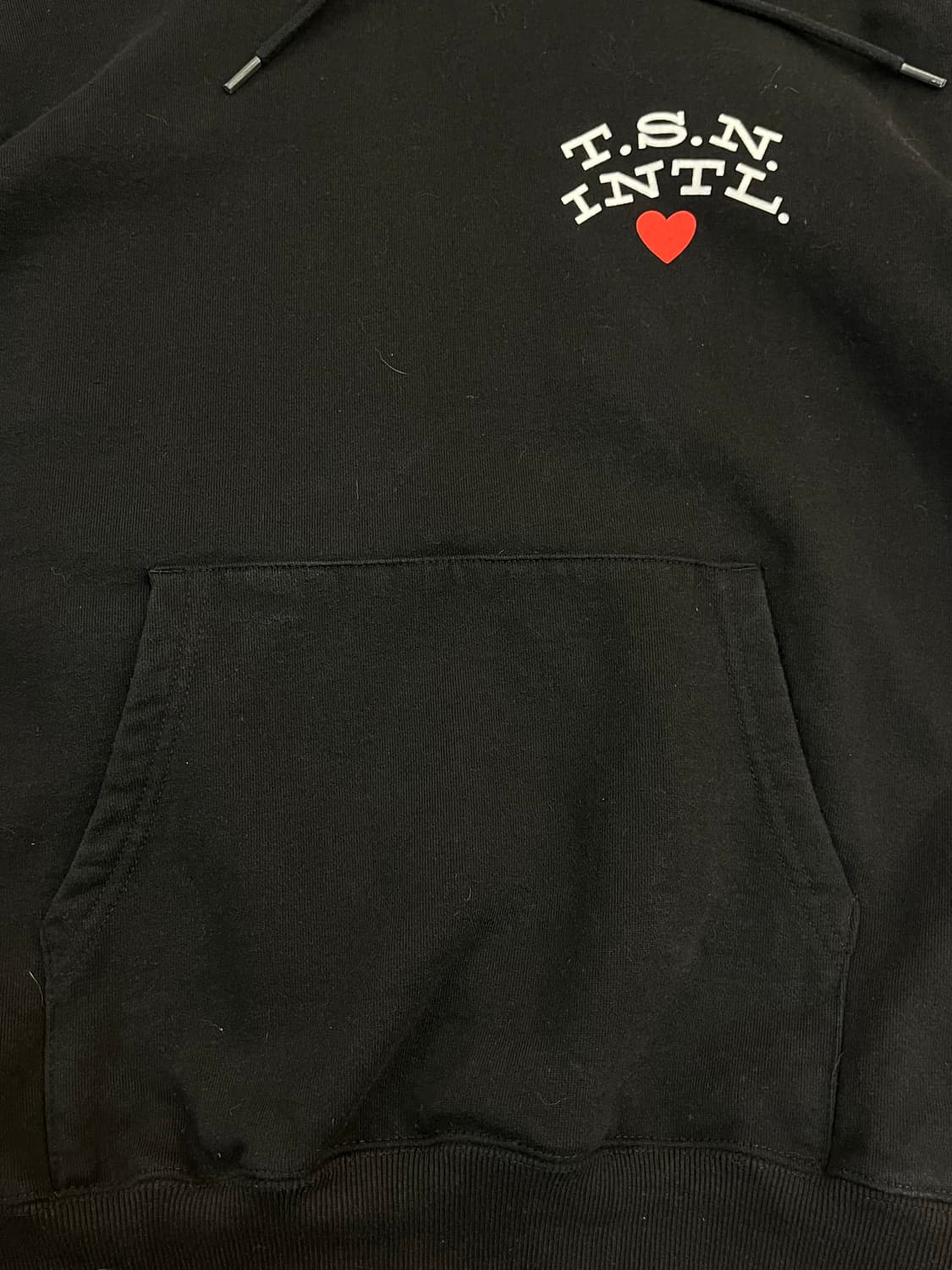 디스이즈네버뎃 기모 후드티 블랙 S #csz3332 상품이미지5