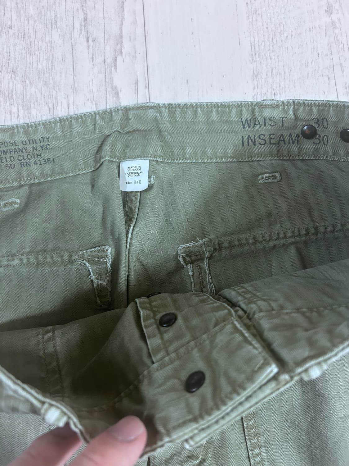 RRL 해링본 퍼티그 팬츠 30x30 상품이미지3