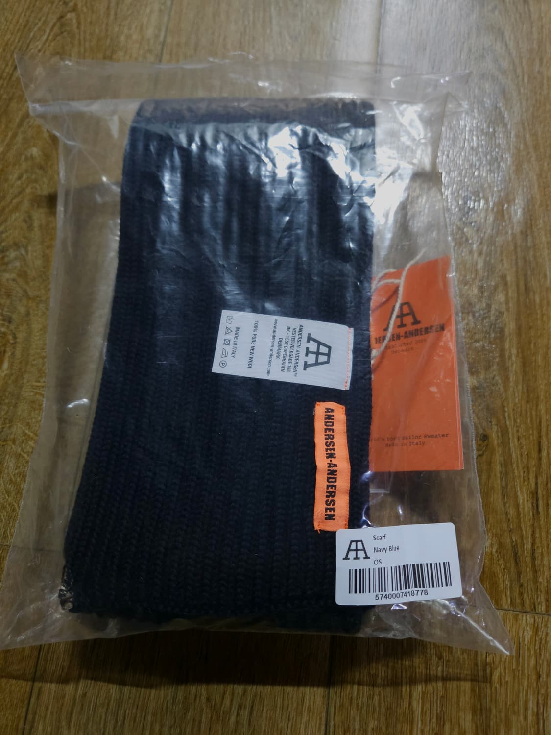 안데르센안데르센 머플러 네이비(새상품) 상품이미지2