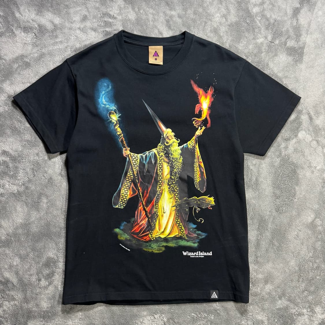 나이키 ACG 위저드 프린팅 티셔츠 블랙 상품이미지1