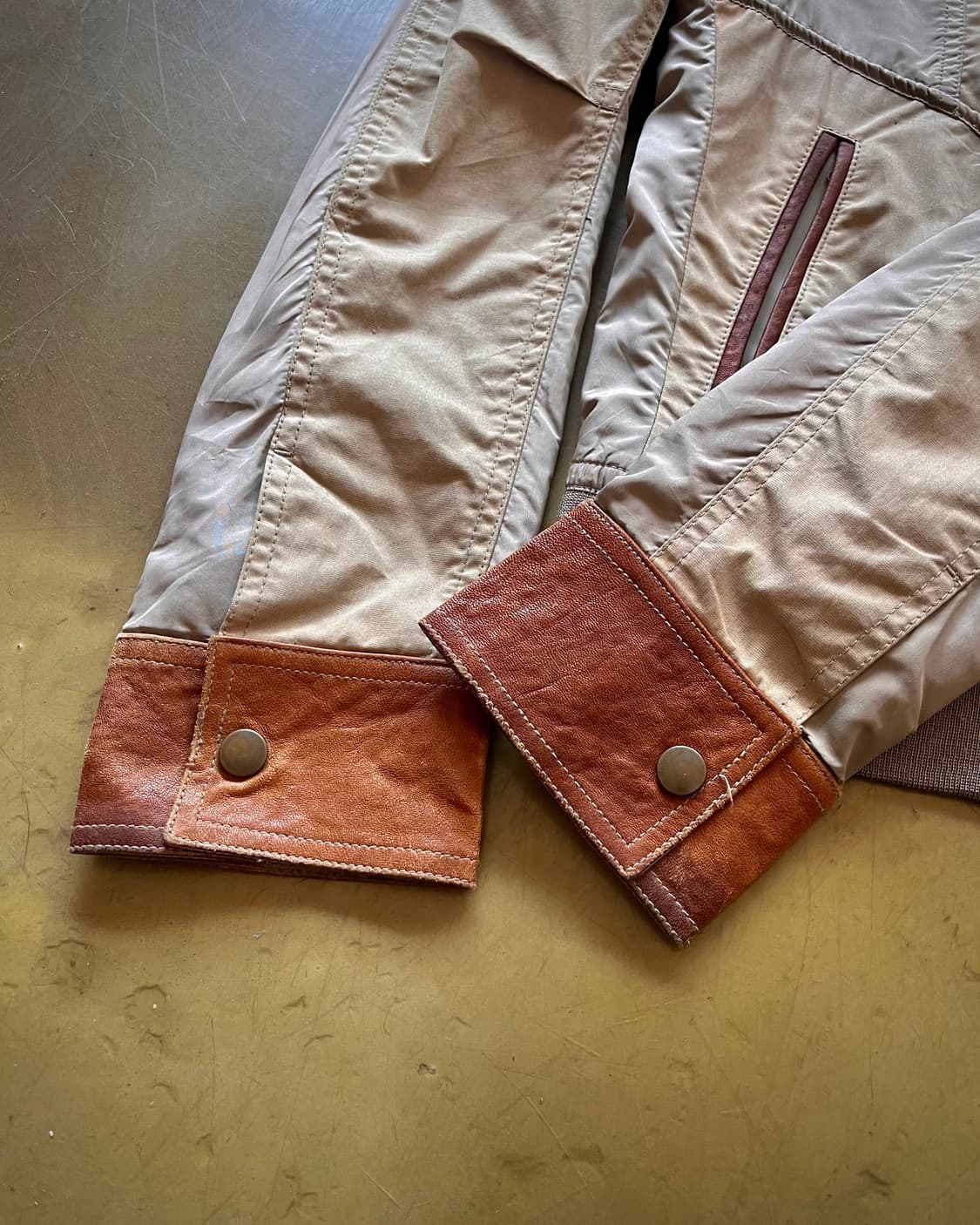 COMME CA ISM Leather Trim Trucker Jacket 상품이미지7