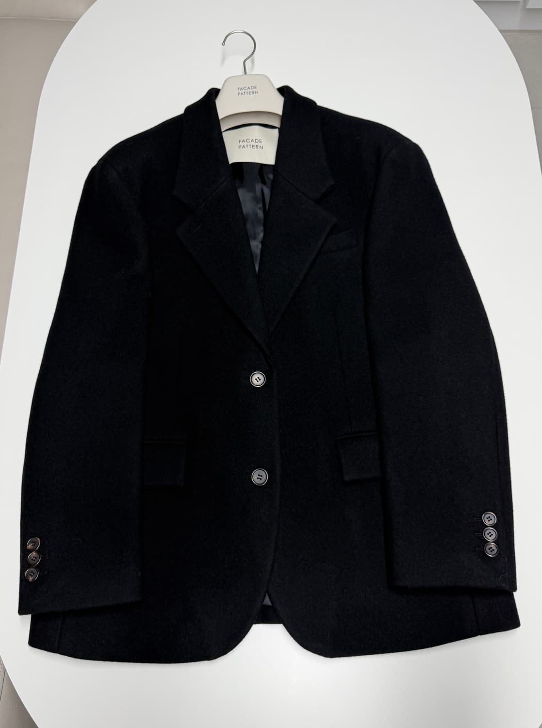 파사드패턴 캐시미어 블리이저 코트 블랙M 상품이미지4