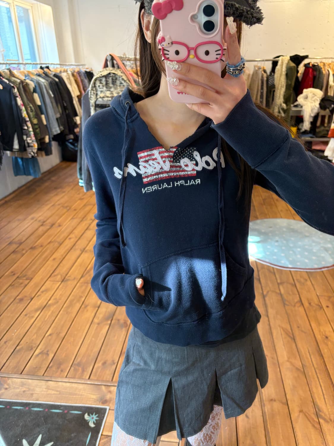 폴로 성조기 후드티 상품이미지2