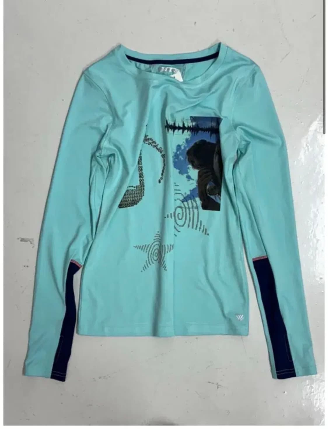 Id vintage Printed jersey sleeve 상품이미지1