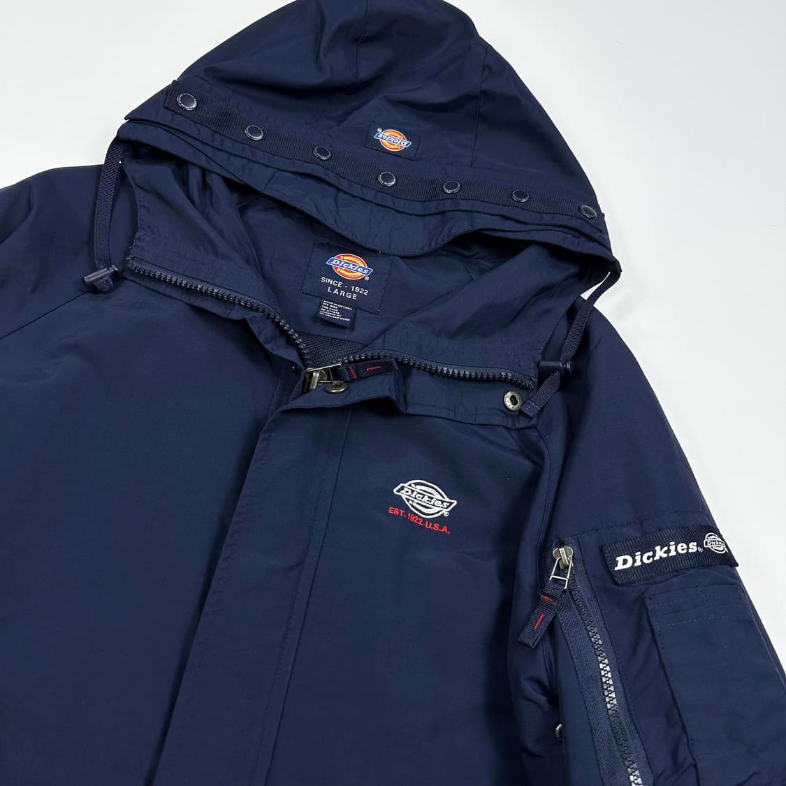 디키즈 오리지널 풀오버 네이비 바람막이 자켓 (L) 상품이미지3