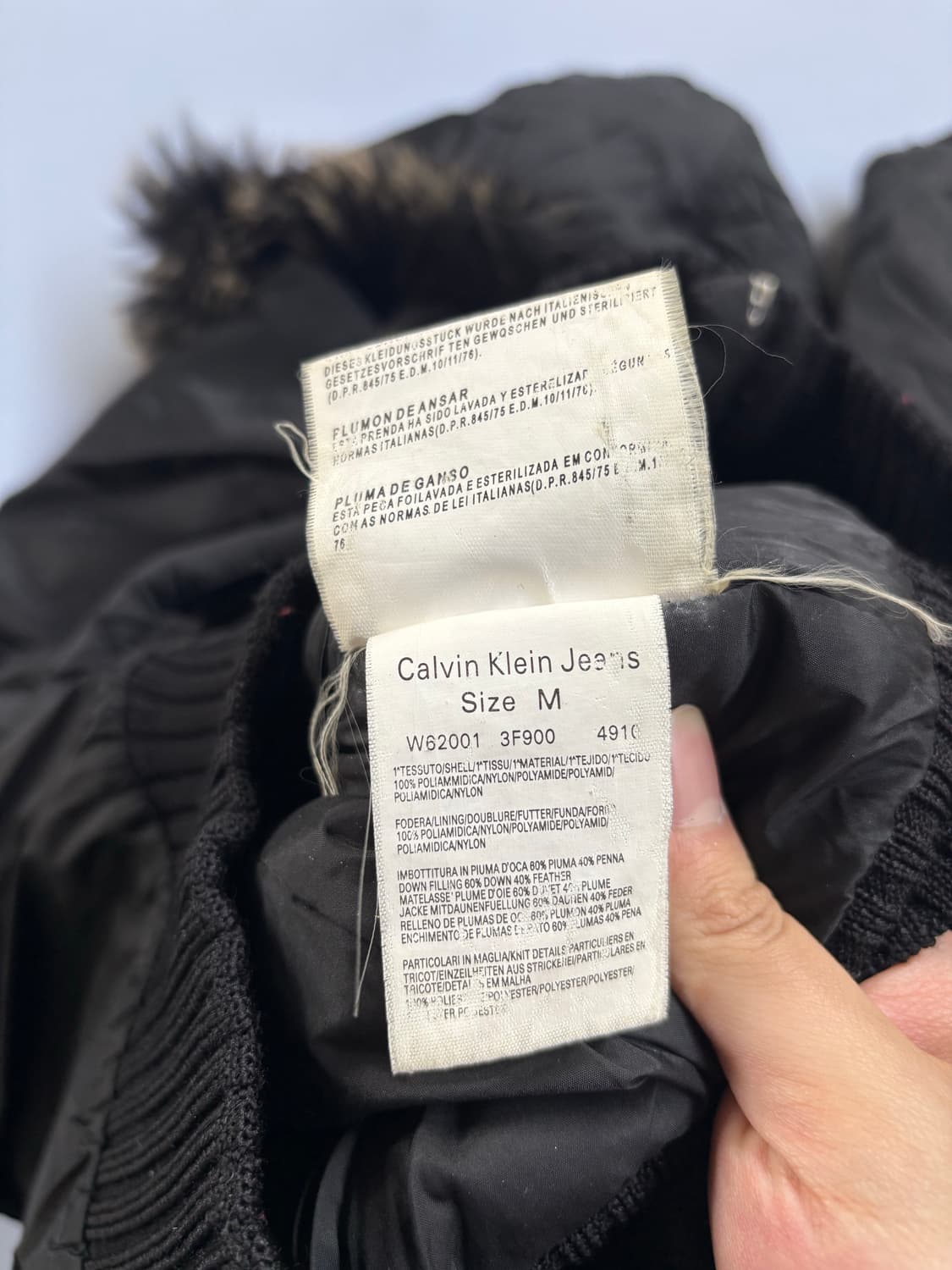 캘빈클라인 빈티지 야상 숏패딩 상품이미지5