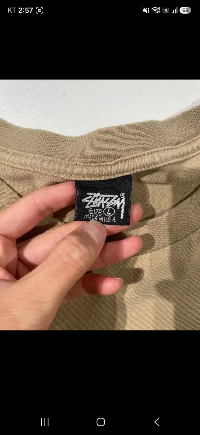 80s stussy, 80년대 스투시 베이지 스케이트보더 반팔 상품이미지6