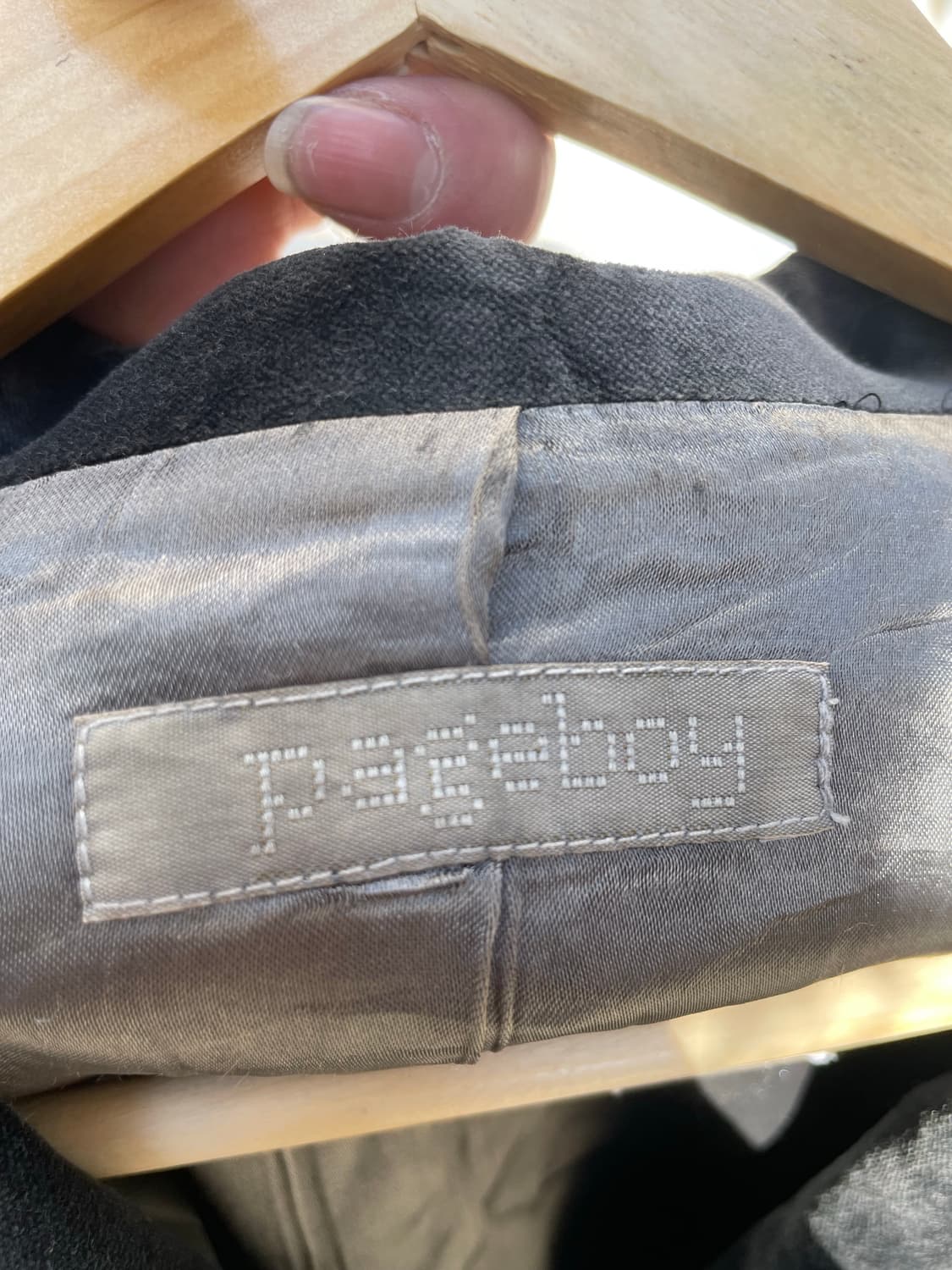 빈티지 그레이 벨벳크롭 블레이저  상품이미지7