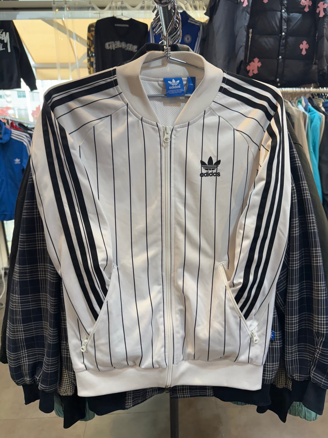 아디다스 파이어버드 유로파 스트라이프 트랙탑 져지 s 상품이미지2