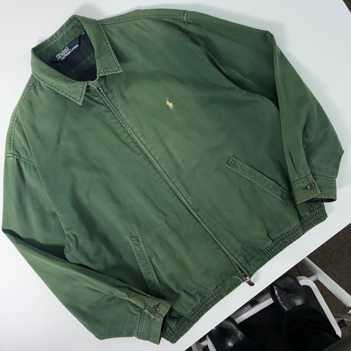Polo 폴로 랄프로렌 빈티지 그린 헤링턴 자켓 상품이미지2