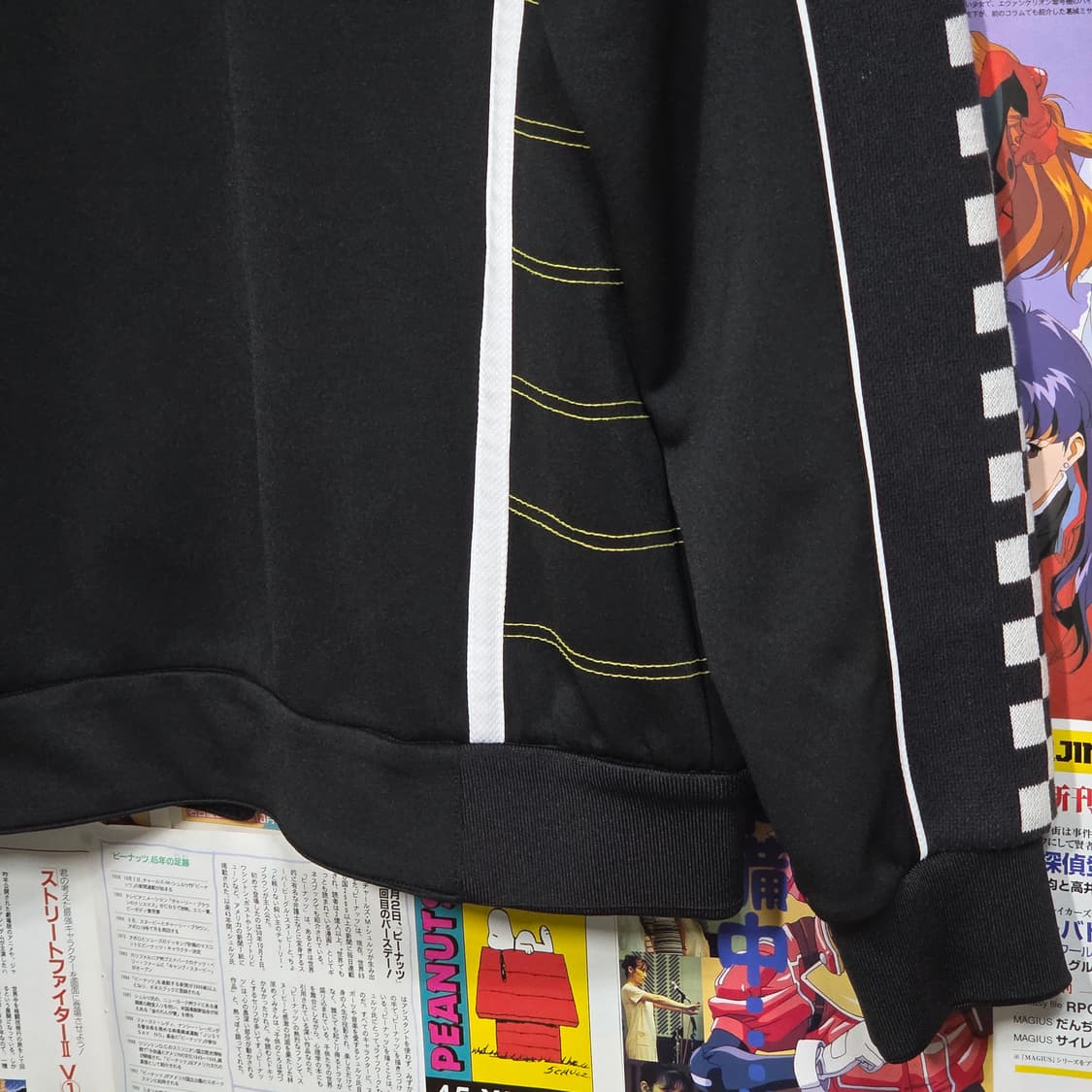 빈티지 EXR 니트 배색 레이싱 져지 트랙탑 상품이미지8