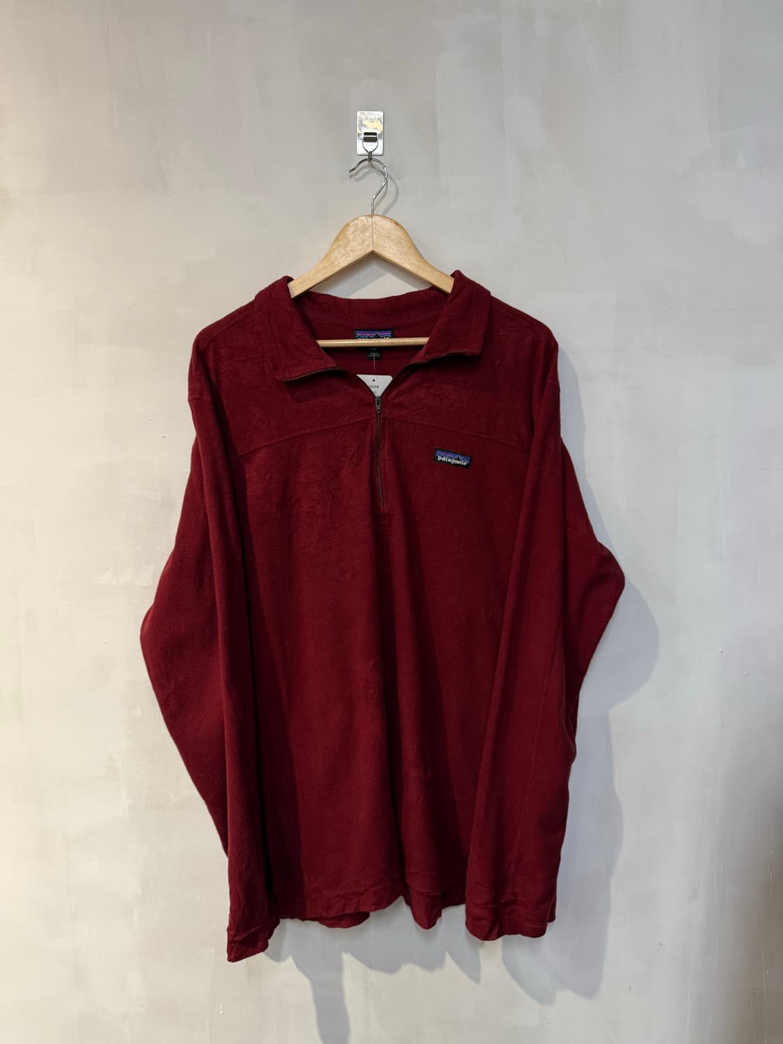 파타고니아 버건디 플리스 하프집업 상품이미지1