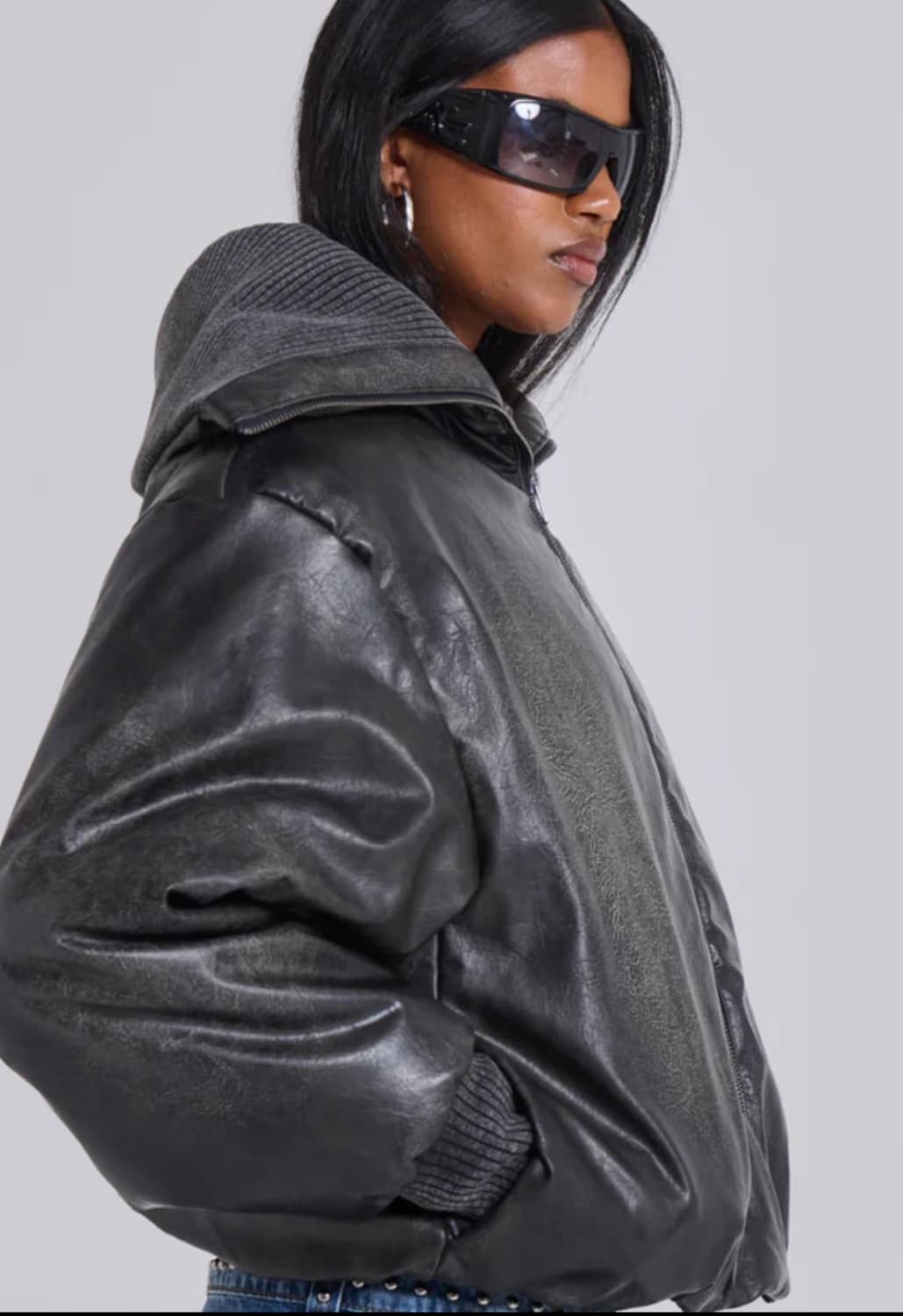 제이디드 런던 알로이 레더 가죽 봄버 자켓 점퍼 상품이미지1