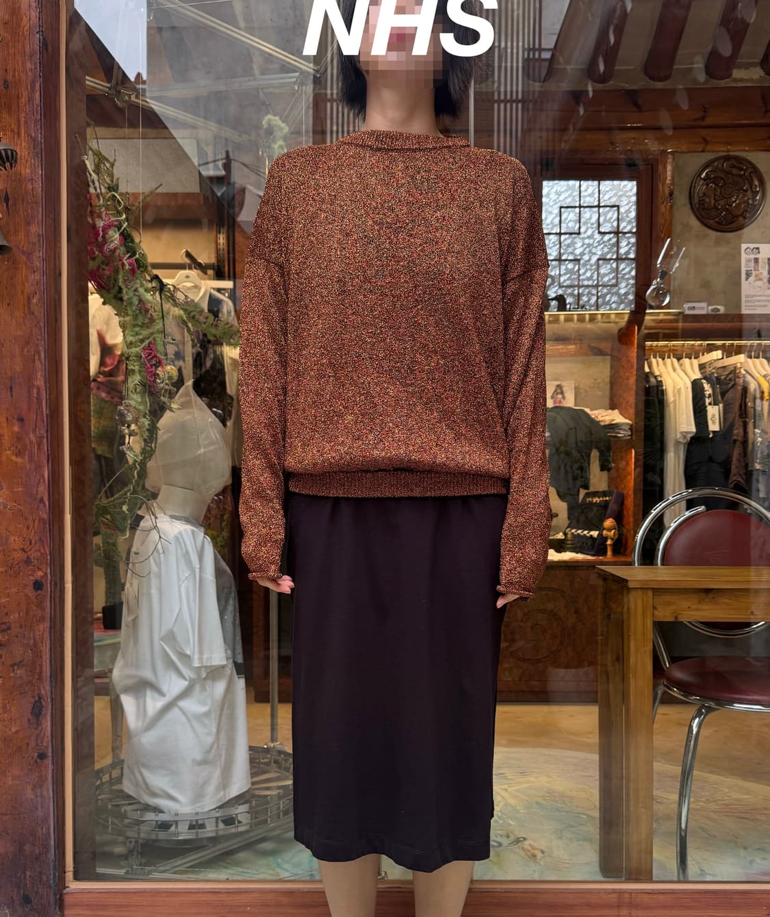 Semi-Couture metallic knit top 상품이미지9
