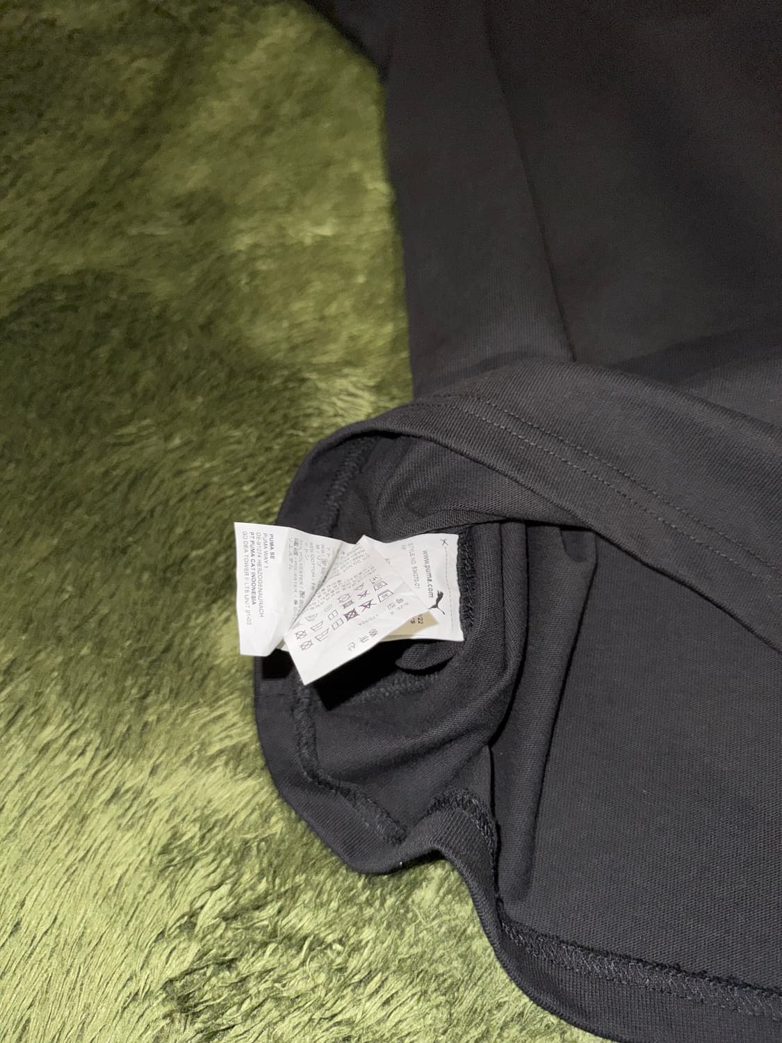 [S] 푸마 X 아미 콜라보 엠브로이더리 로고 티셔츠 블랙 상품이미지8