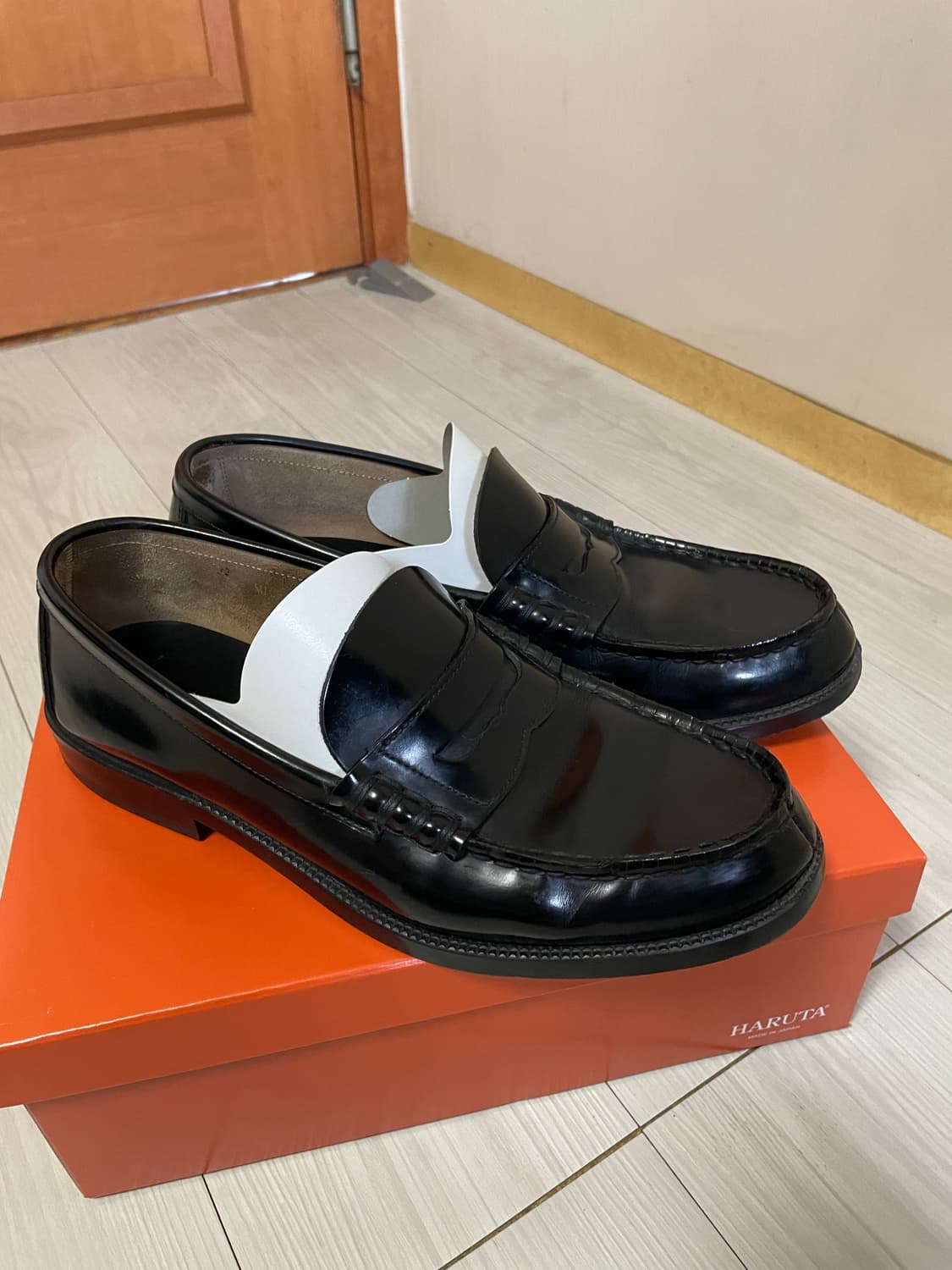 하루타 소가죽 페니로퍼 HS-906 BLACK 270 상품이미지4