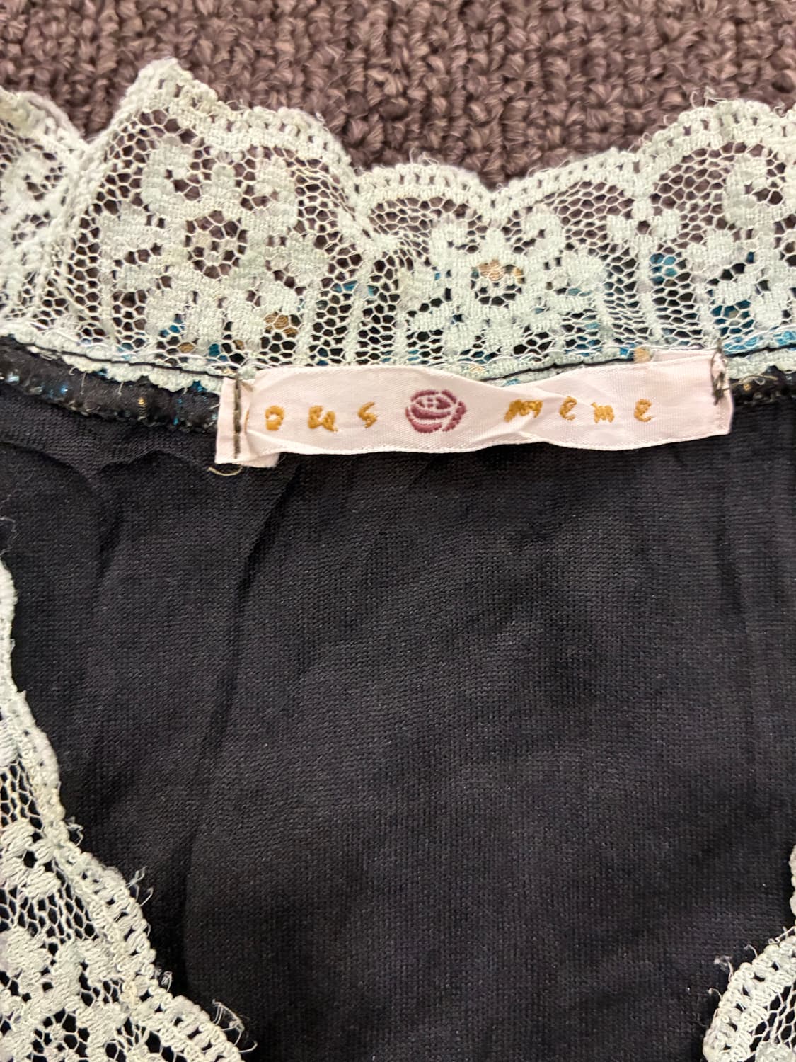 M)Japanese vintage 여성 꽃무늬 레이스 디테일 나시 상품이미지5