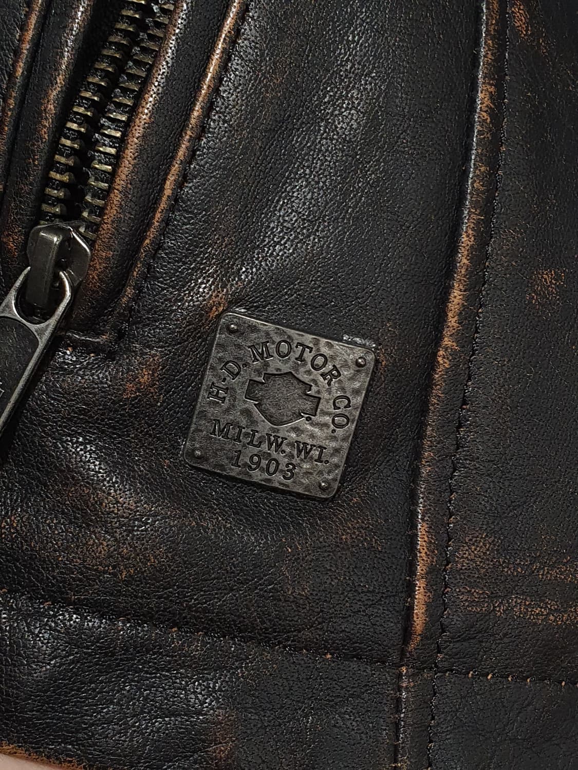 🏍️ 할리데이비슨 정품 가죽 라이더 자켓 (M) 상품이미지7